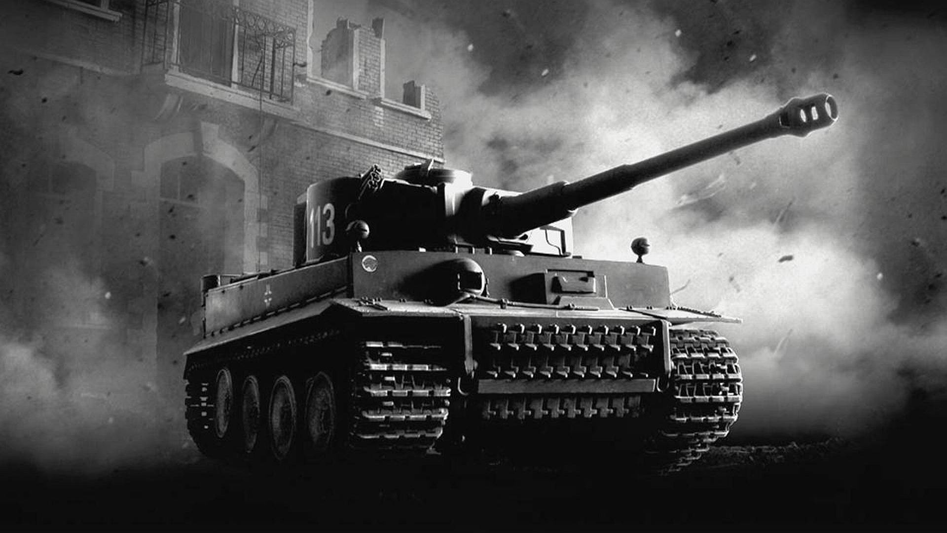 Tank In Dark Grey Color Wallpaper