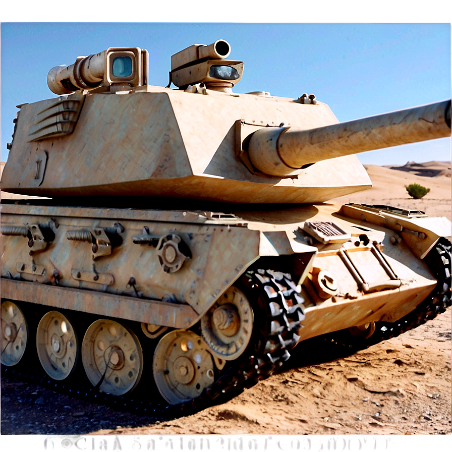 Download Tank In Desert Terrain Png 20 | Wallpapers.com