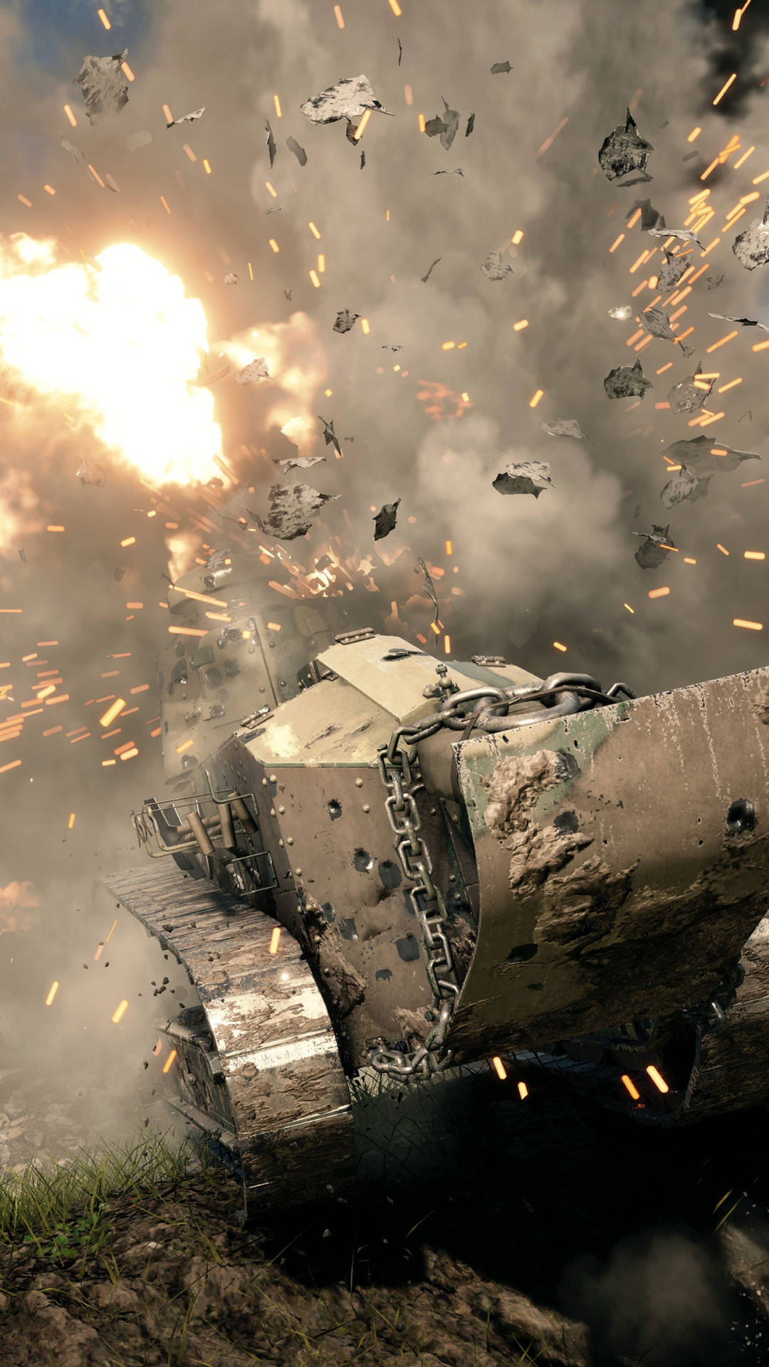 Clasede Tanques De Battlefield 1 En 4k Para Teléfono Fondo de pantalla