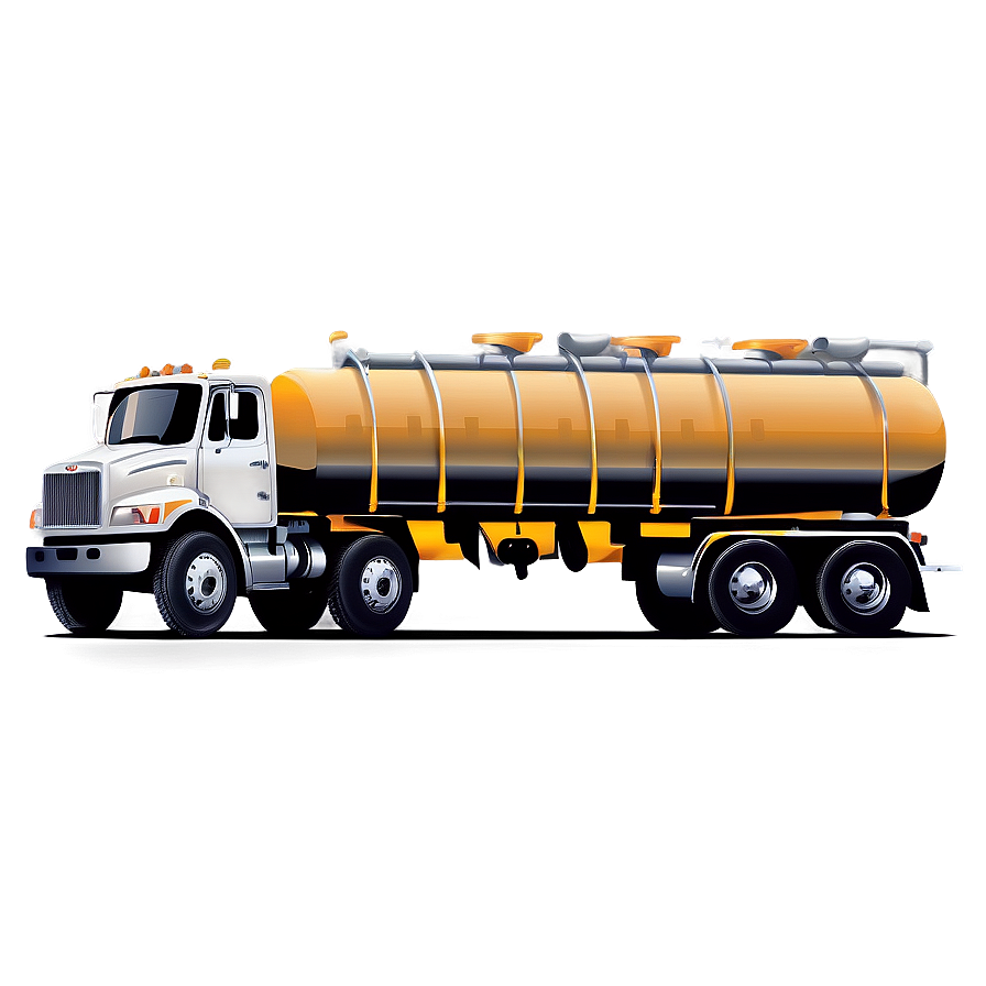 Tanker Truck Vector Illustration Png 3 PNG