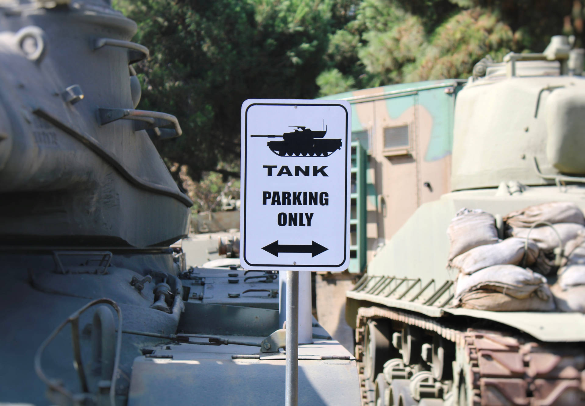 Tanks Parking Area Wallpaper