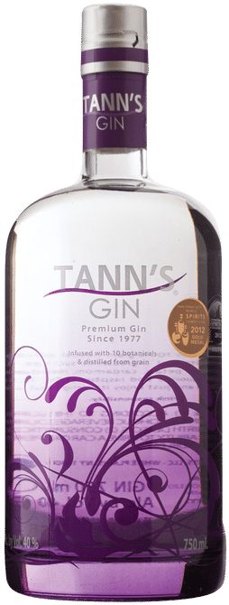 Tanns Premium Gin Bottle PNG