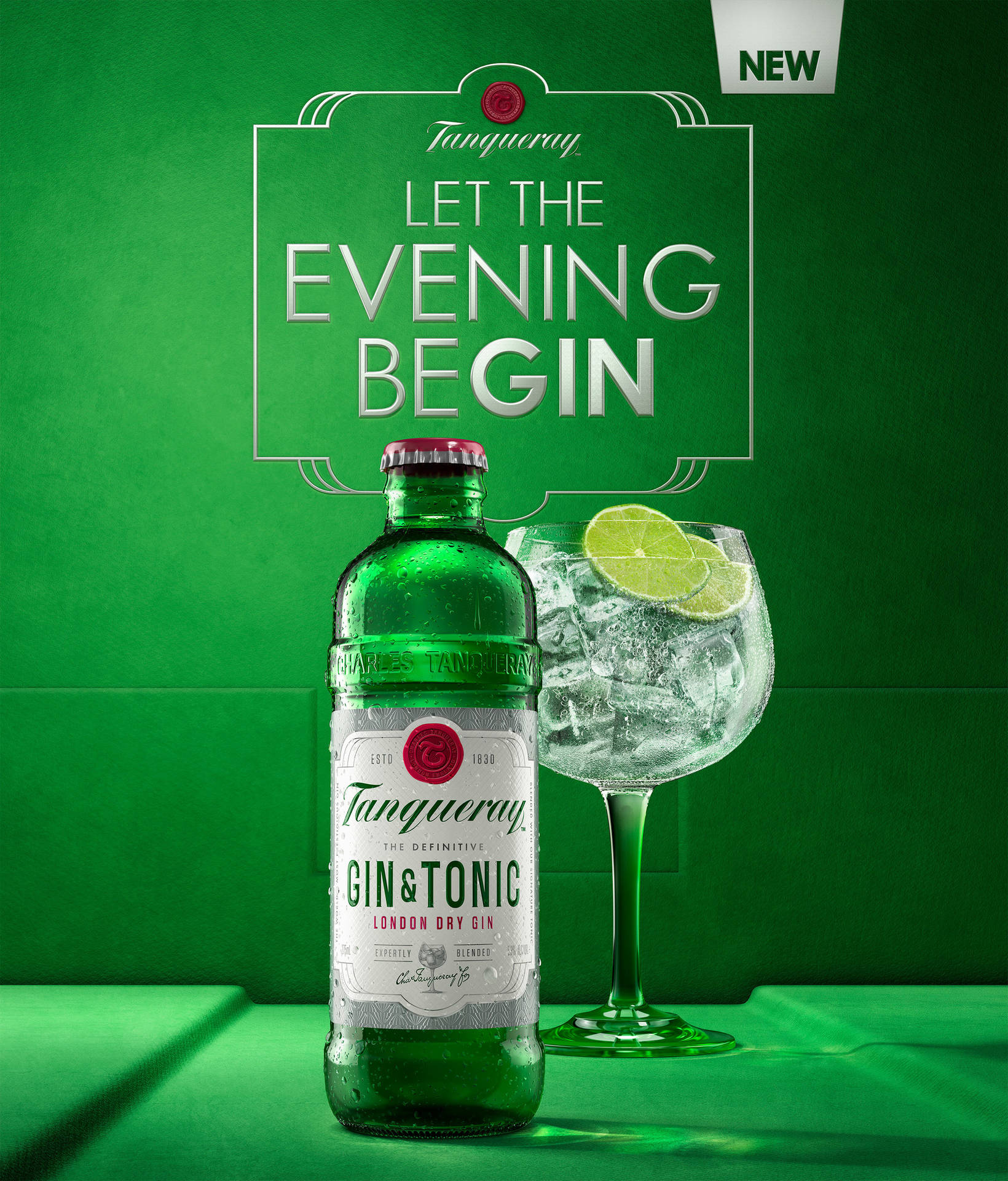 Tanqueray Gin And Tonic 3d Poster Wallpaper