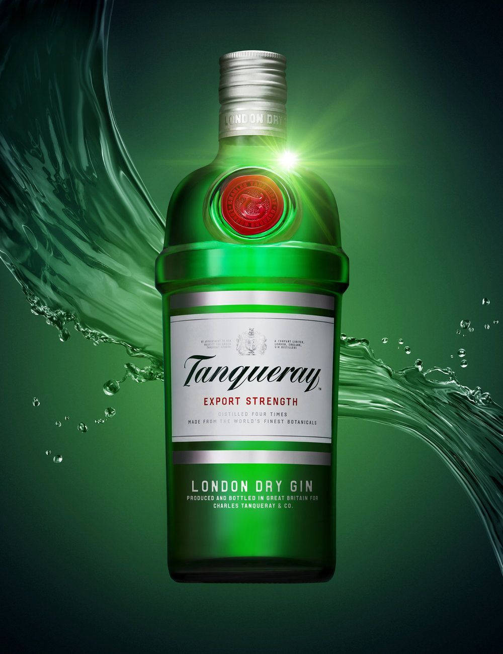 Classic Elegance in a Bottle- Tanqueray Gin Wallpaper
