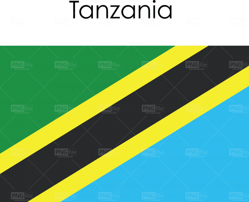 Tanzania Flag Design PNG