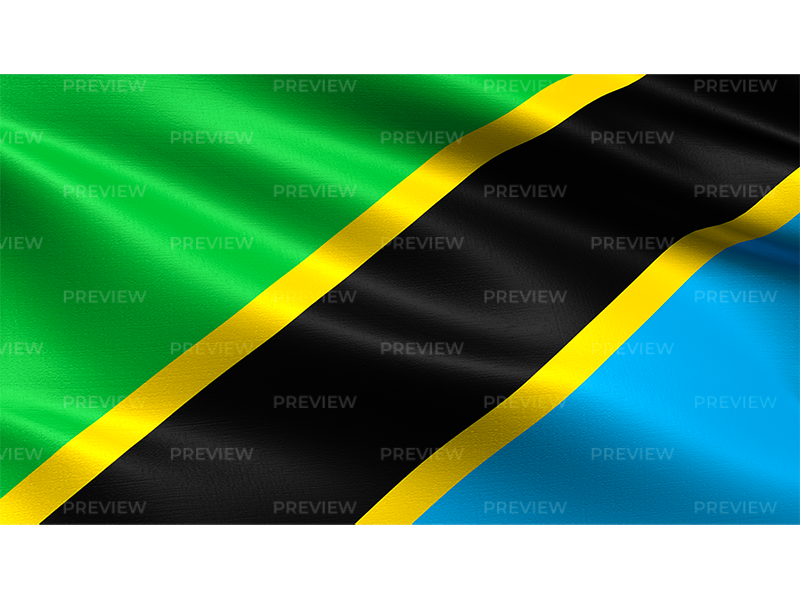 Tanzania Flag Waving PNG