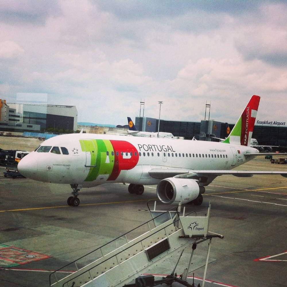 Tapportugal-flygbolaget - Tap Portugal-plane Airways Wallpaper