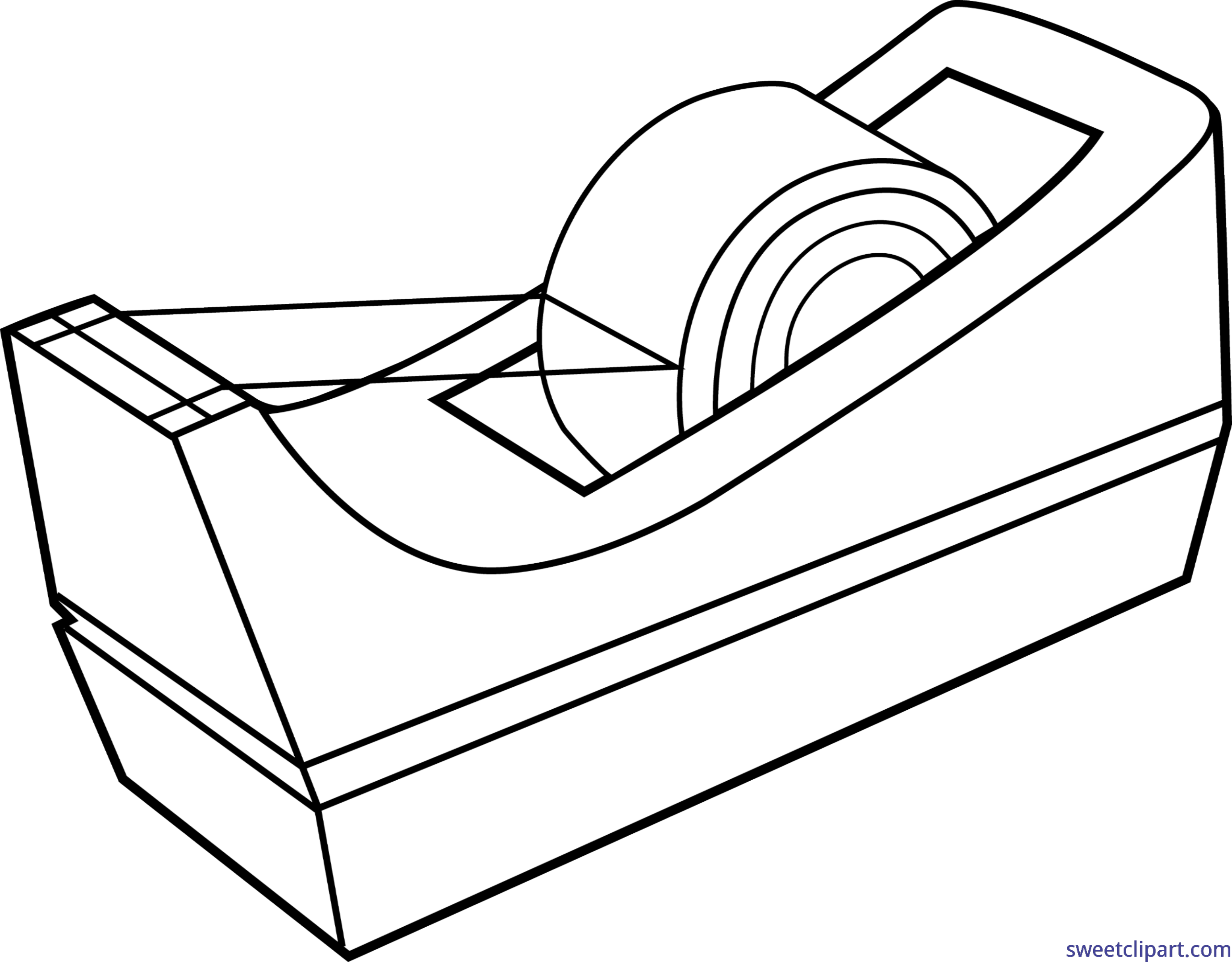 Tape Dispenser Outline PNG