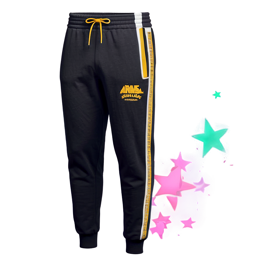 Tapered Black Sweatpants Png Wji PNG