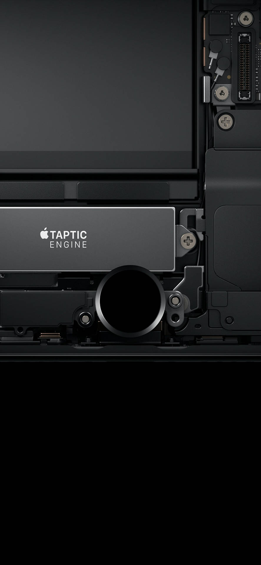 Taptic Engine Minimal Dark Iphone Wallpaper