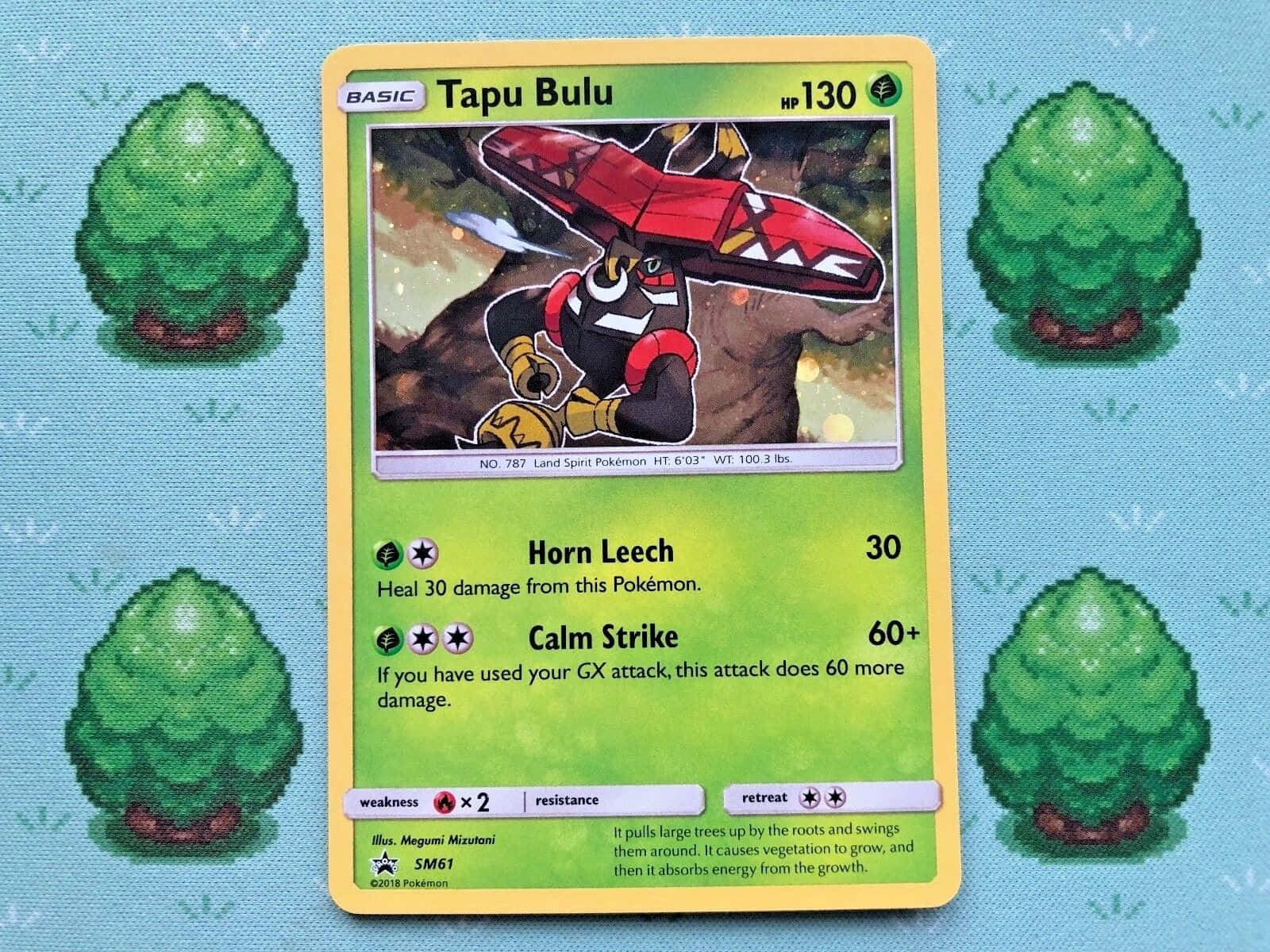 Tapu Bulu Card Four Trees Wallpaper