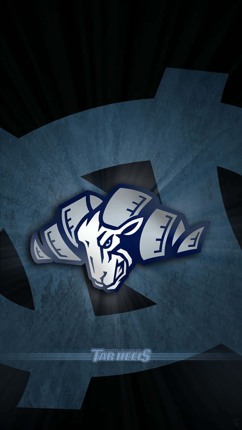 A Blue And White Logo With A Black Background Wallpaper