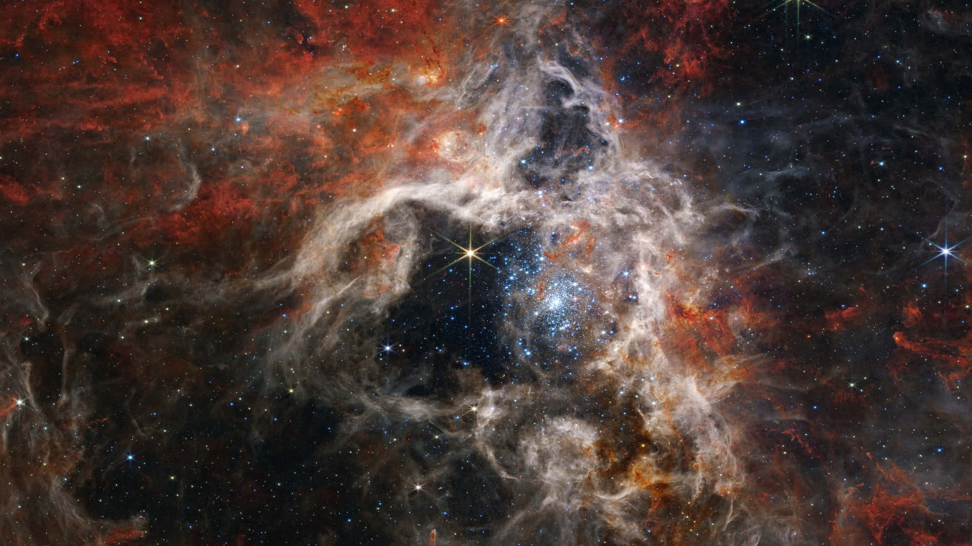 Tarantulanebula Galax Astronomi. Wallpaper