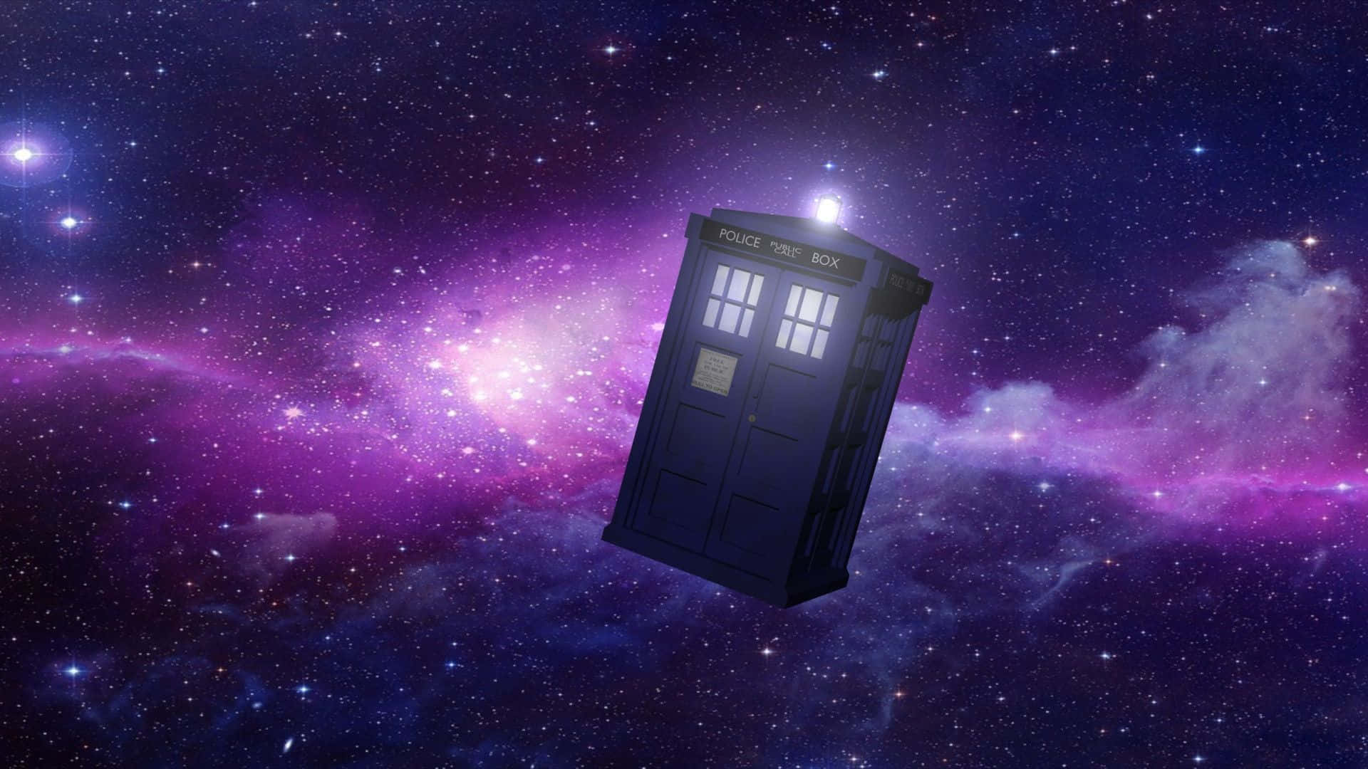 Step inside the famous time and space machine - the Tardis Wallpaper