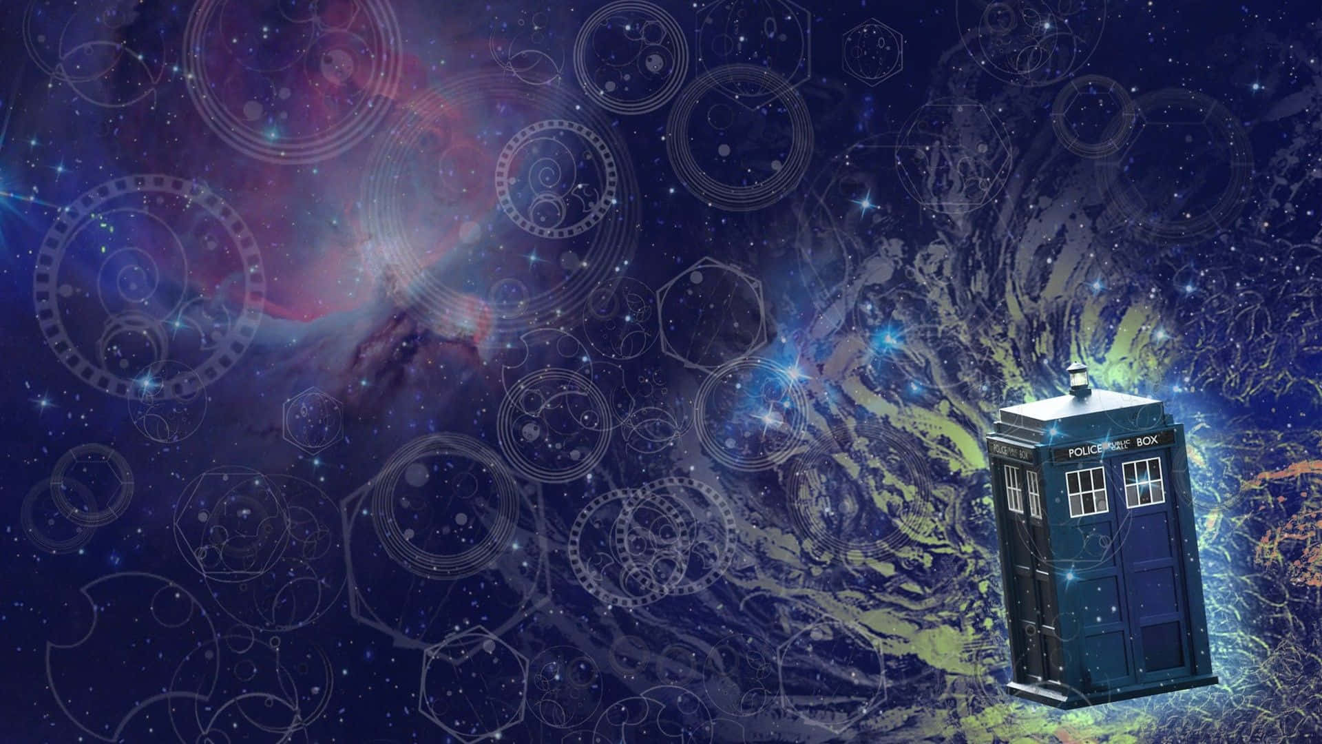 Journey Through Time and Space in the TARDIS Wallpaper