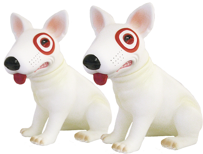 Target Bullseye Dog Figurines PNG