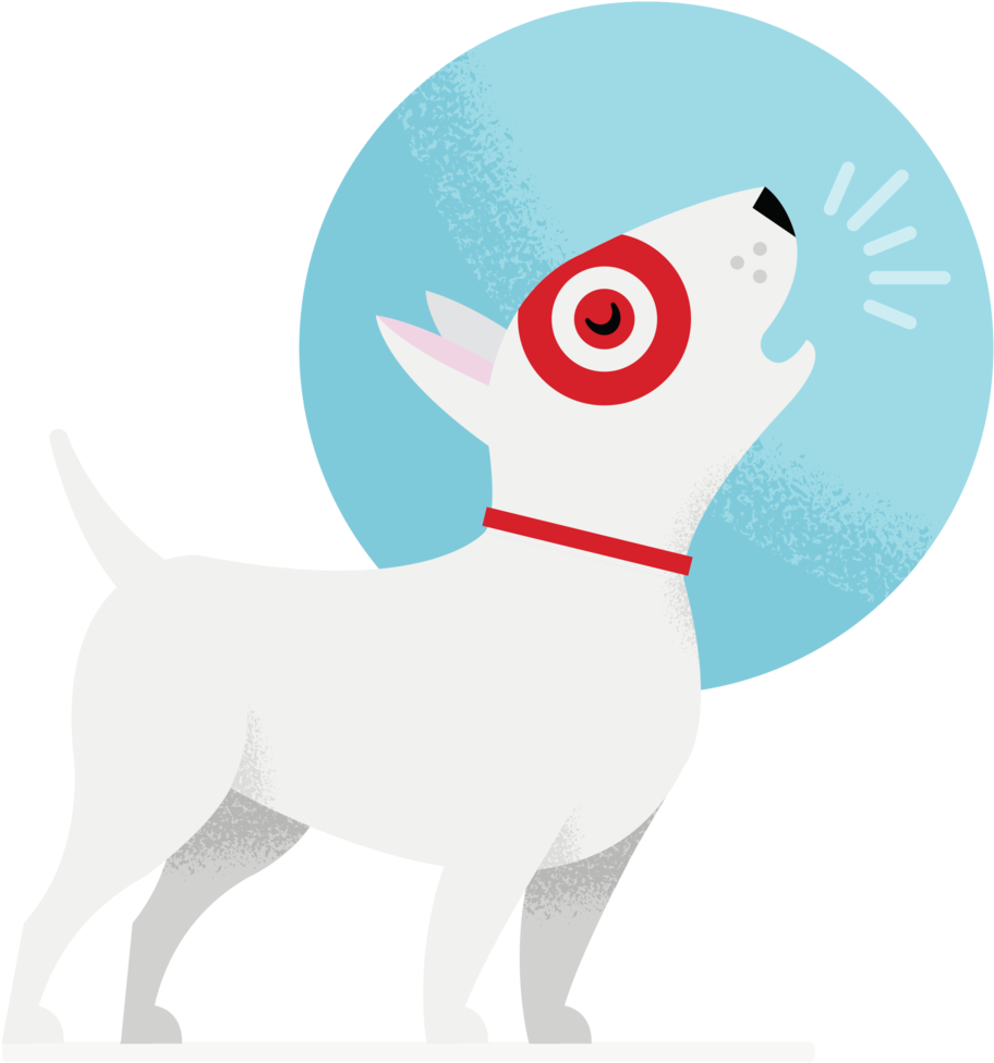 Target Bullseye Dog Illustration.png PNG