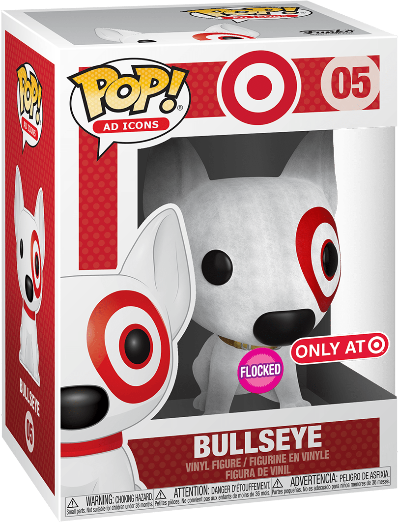 Target Bullseye Funko Pop Exclusive PNG