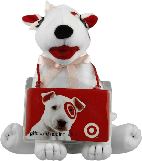 Target Dog Stuffed Animalwith Gift Card PNG