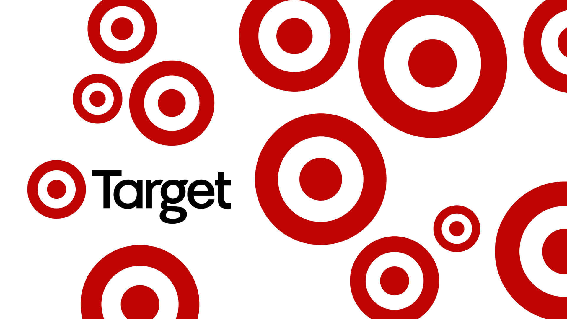 Logotipode Target Con Círculos Rojos Sobre Fondo Blanco