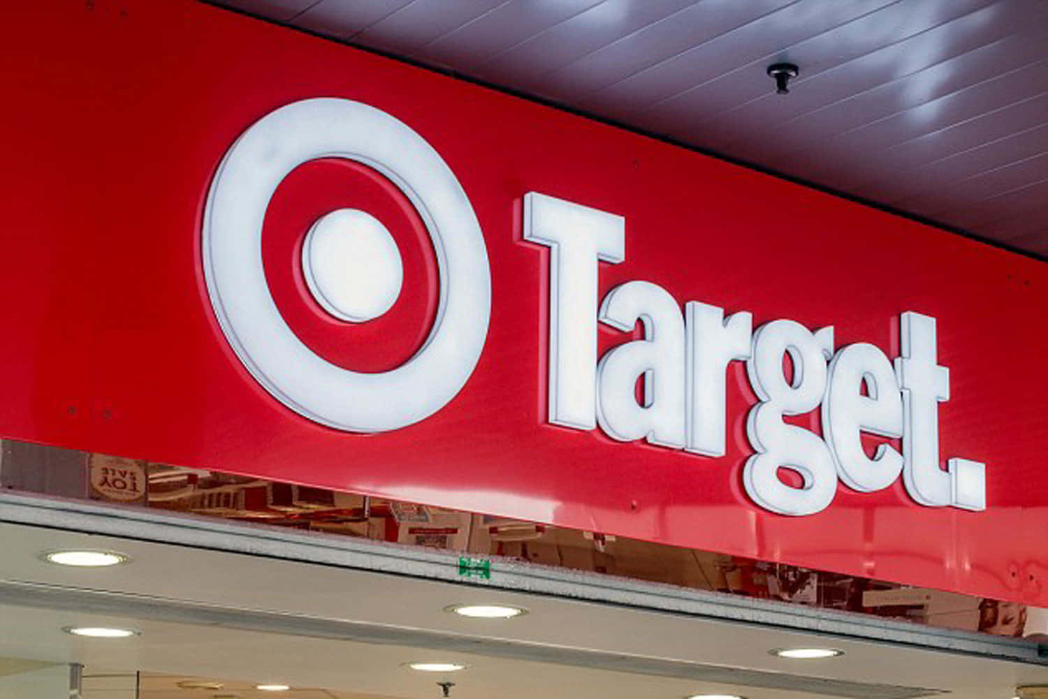 A Target Store With A Red Sign