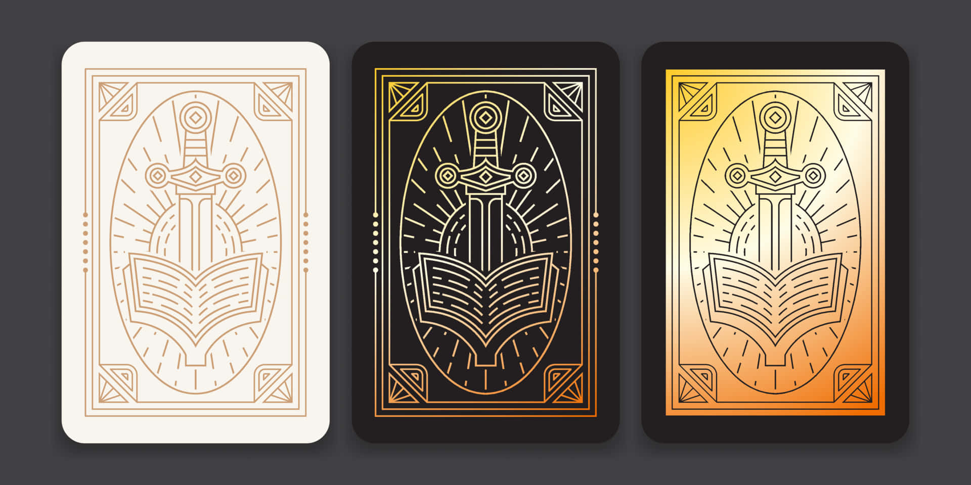 Mysterious Tarot Card Background with Astrological Symbols and Muted Tones