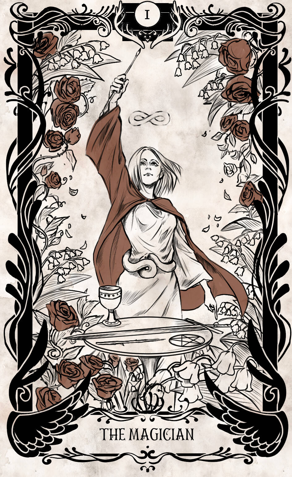 The Magician Tarot Card By Sarah Mcfly Wallpaper