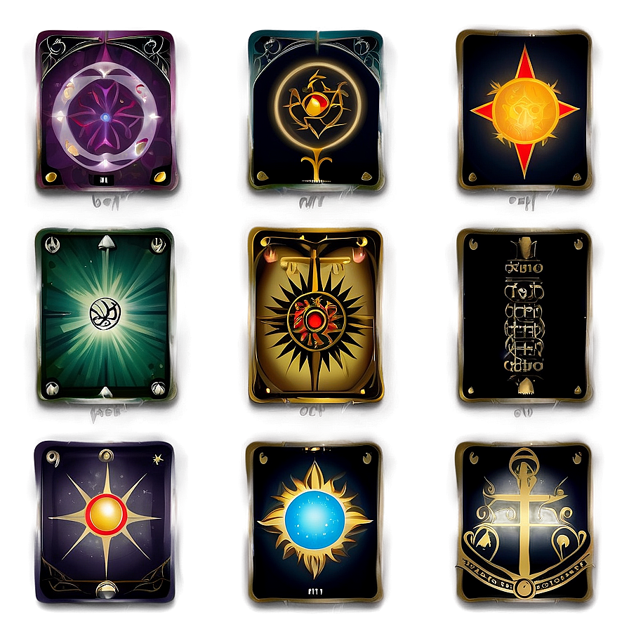 Tarot Card Symbols Png 06202024 PNG