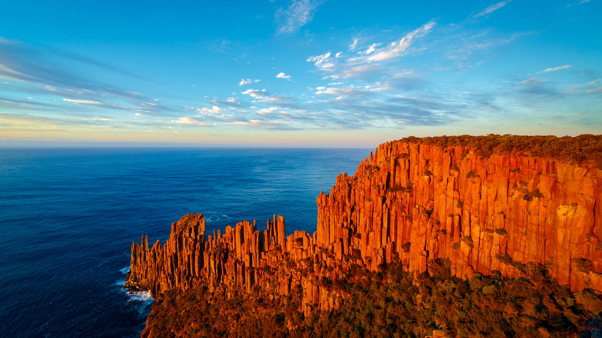 Tasmanien Røde Klippe Wallpaper