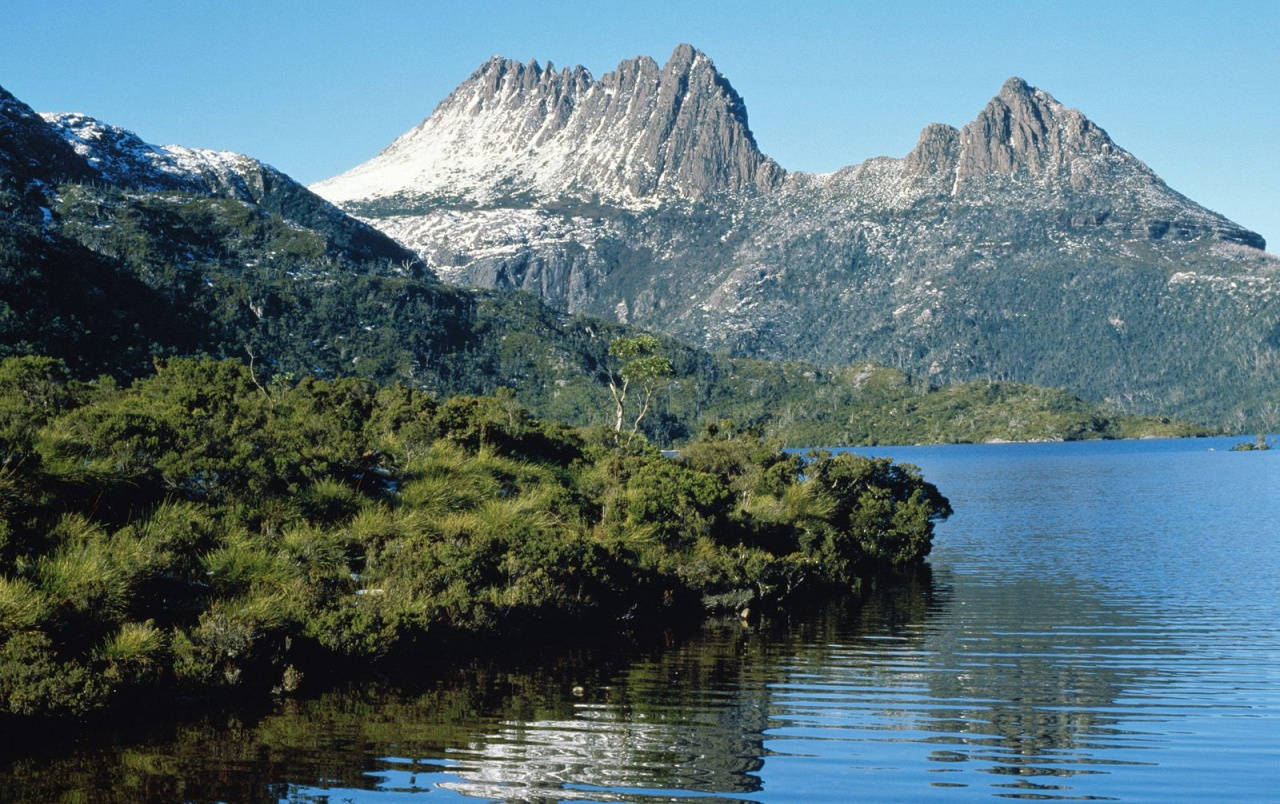 Tasmania Rocky Mountain Snow Wallpaper