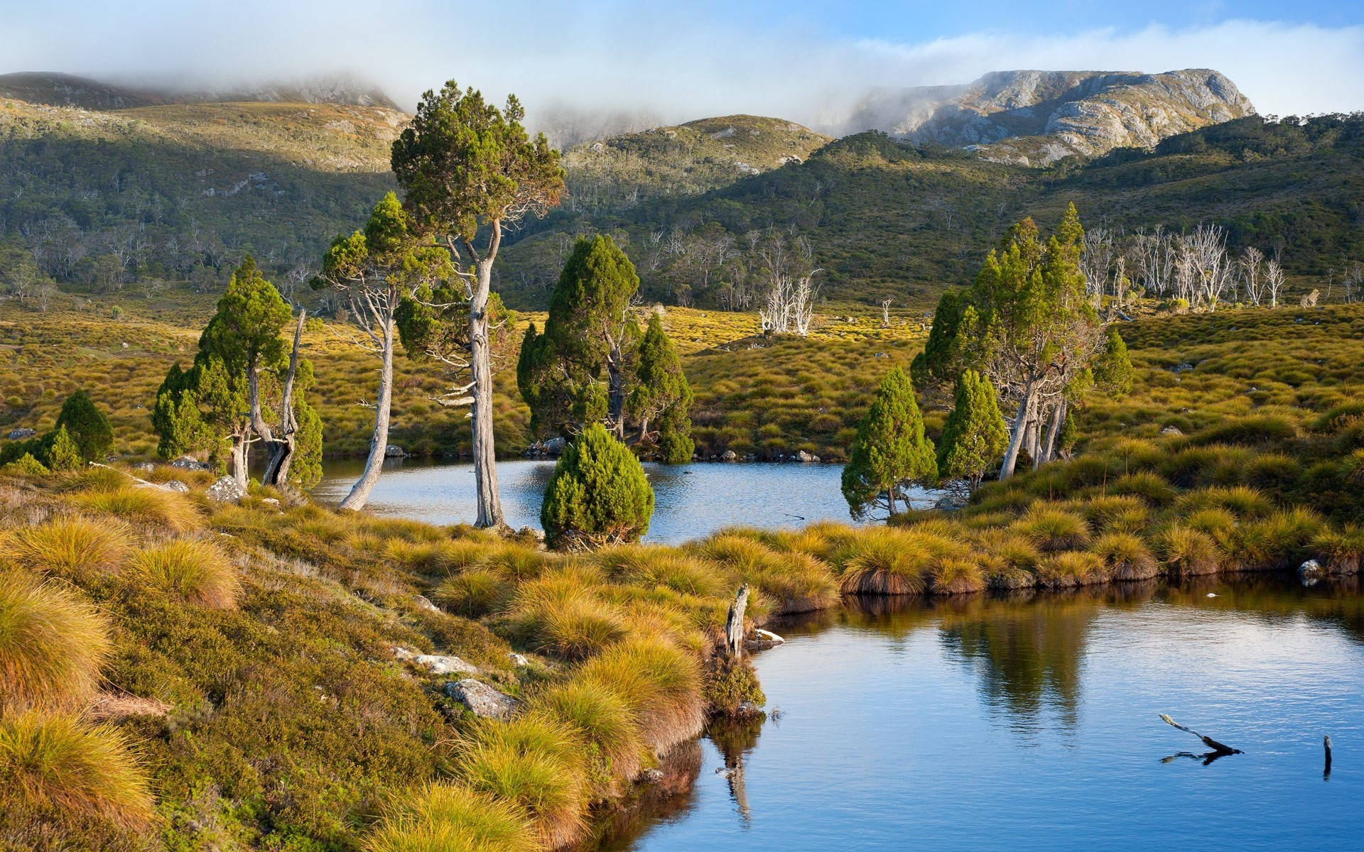 Tasmania Two Ponds Wallpaper