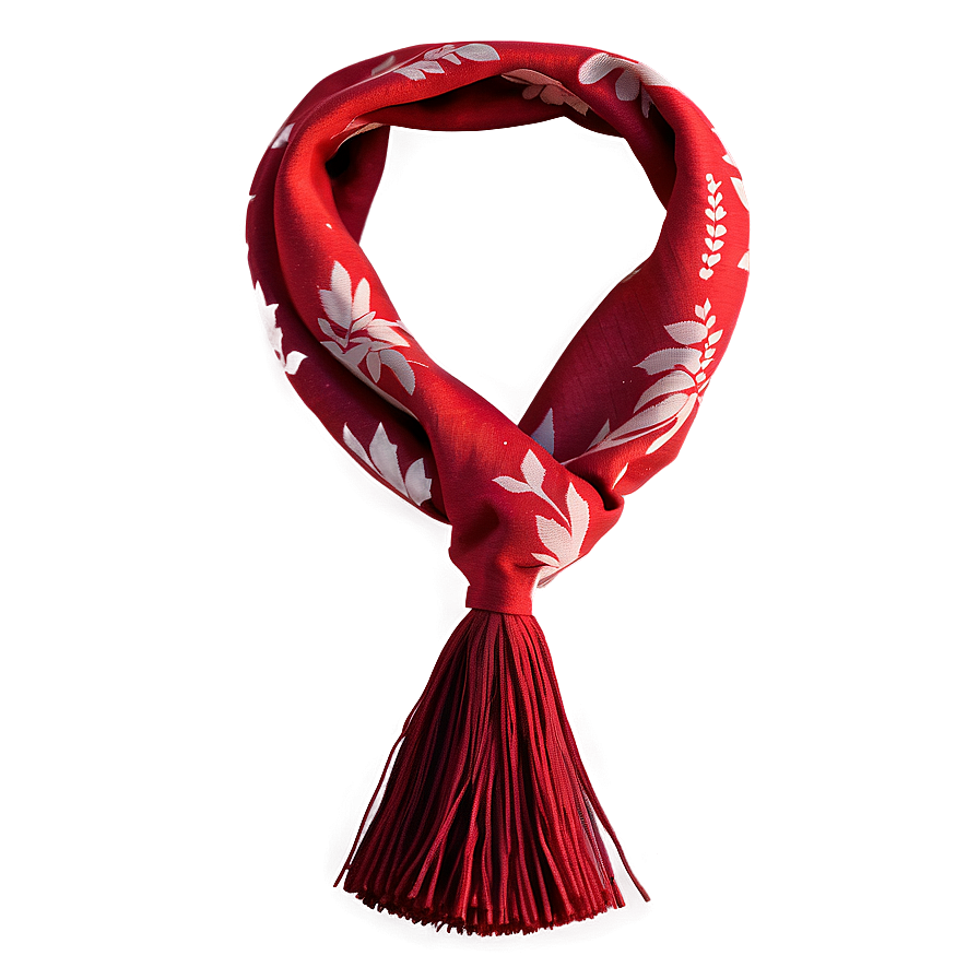 Download Tassel Red Scarf Png 1 | Wallpapers.com