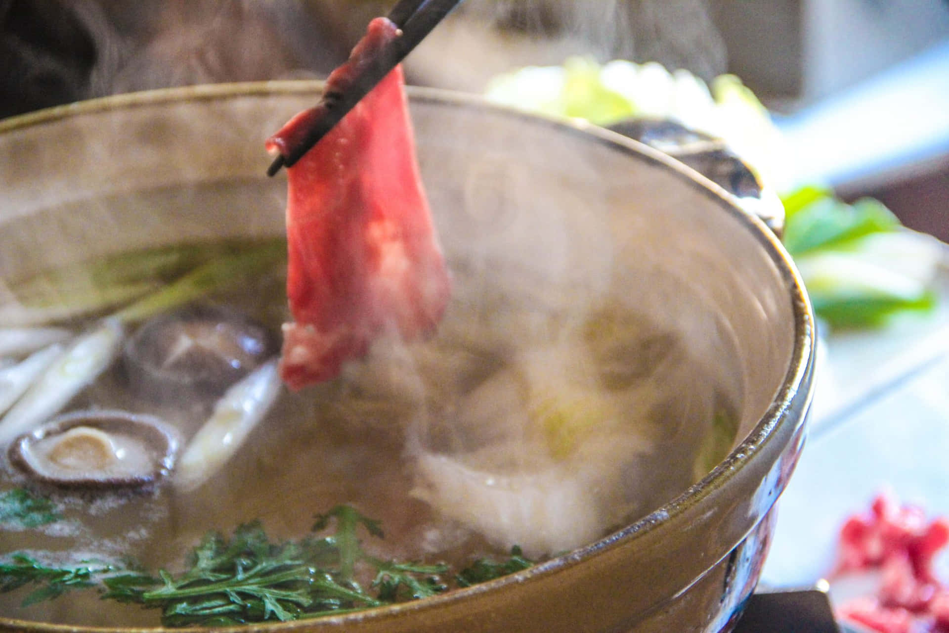 Tasty Meat In A Shabu-shabu Stew Picture