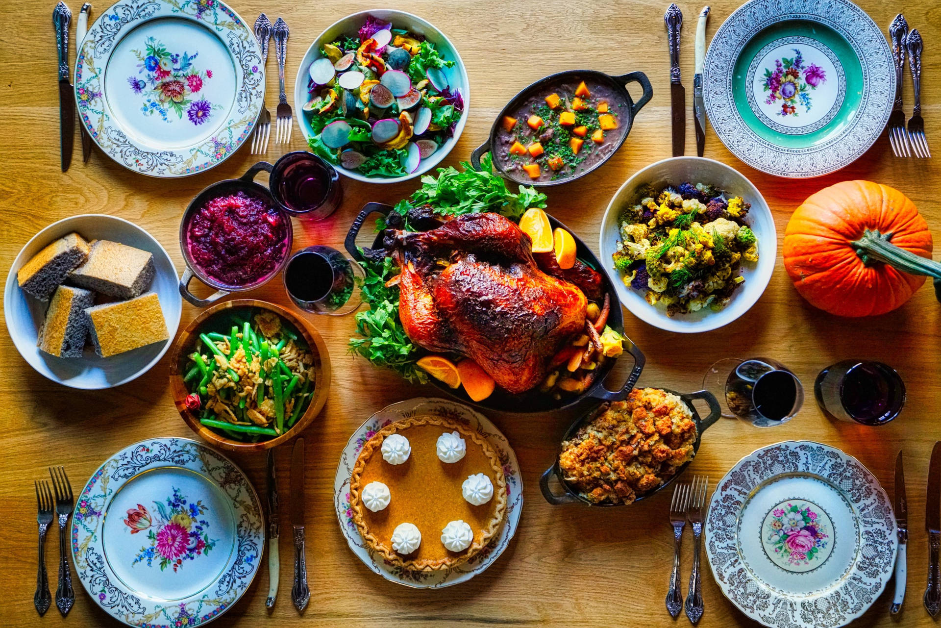 Tasty Thanksgiving Dinner Wallpaper