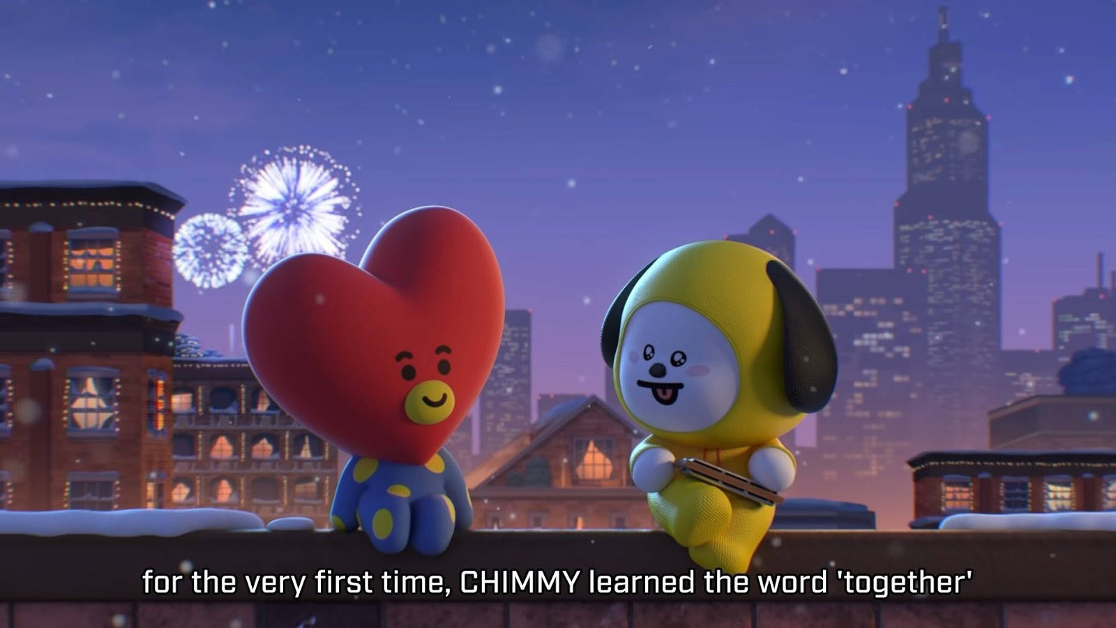 Tata And Chimmy Bt21 Wallpaper