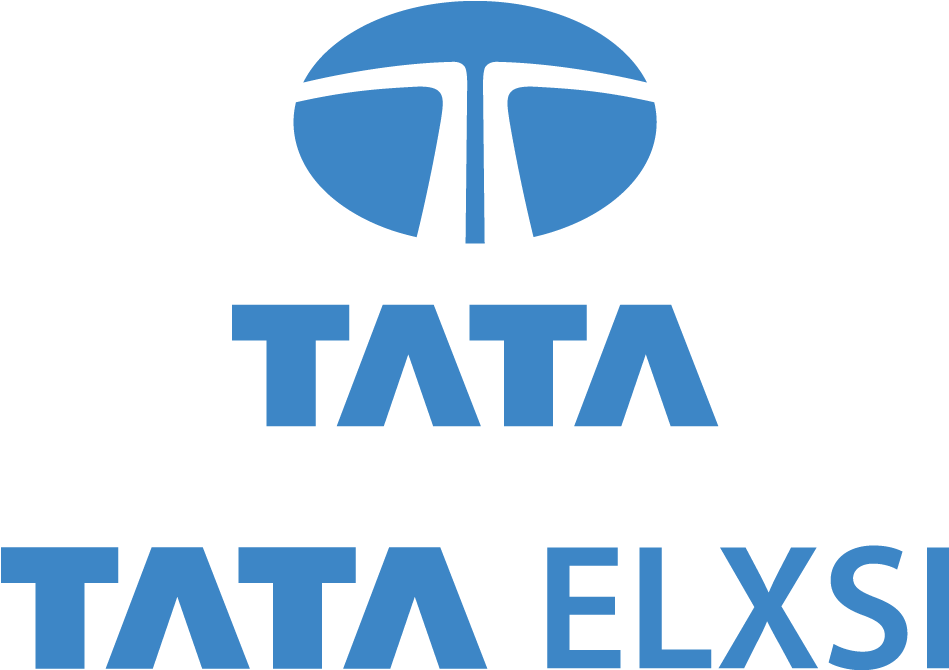 Tata Elxsi Logo Blue Background PNG