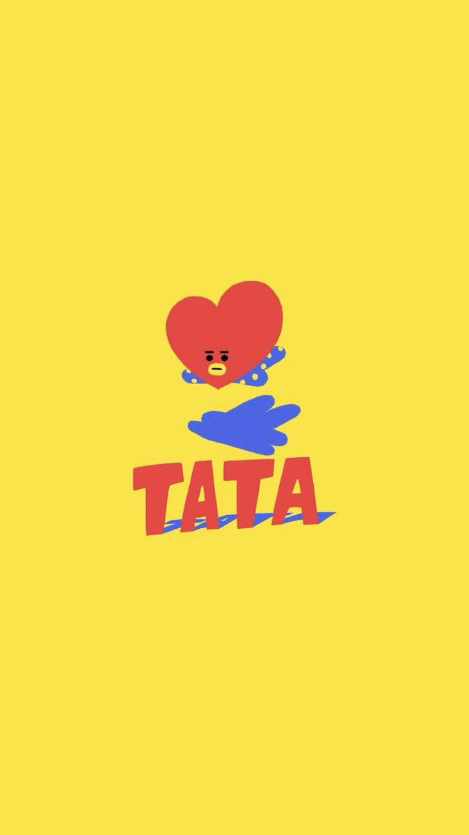 Group Hug with BTS' Bt21 Characters Wallpaper