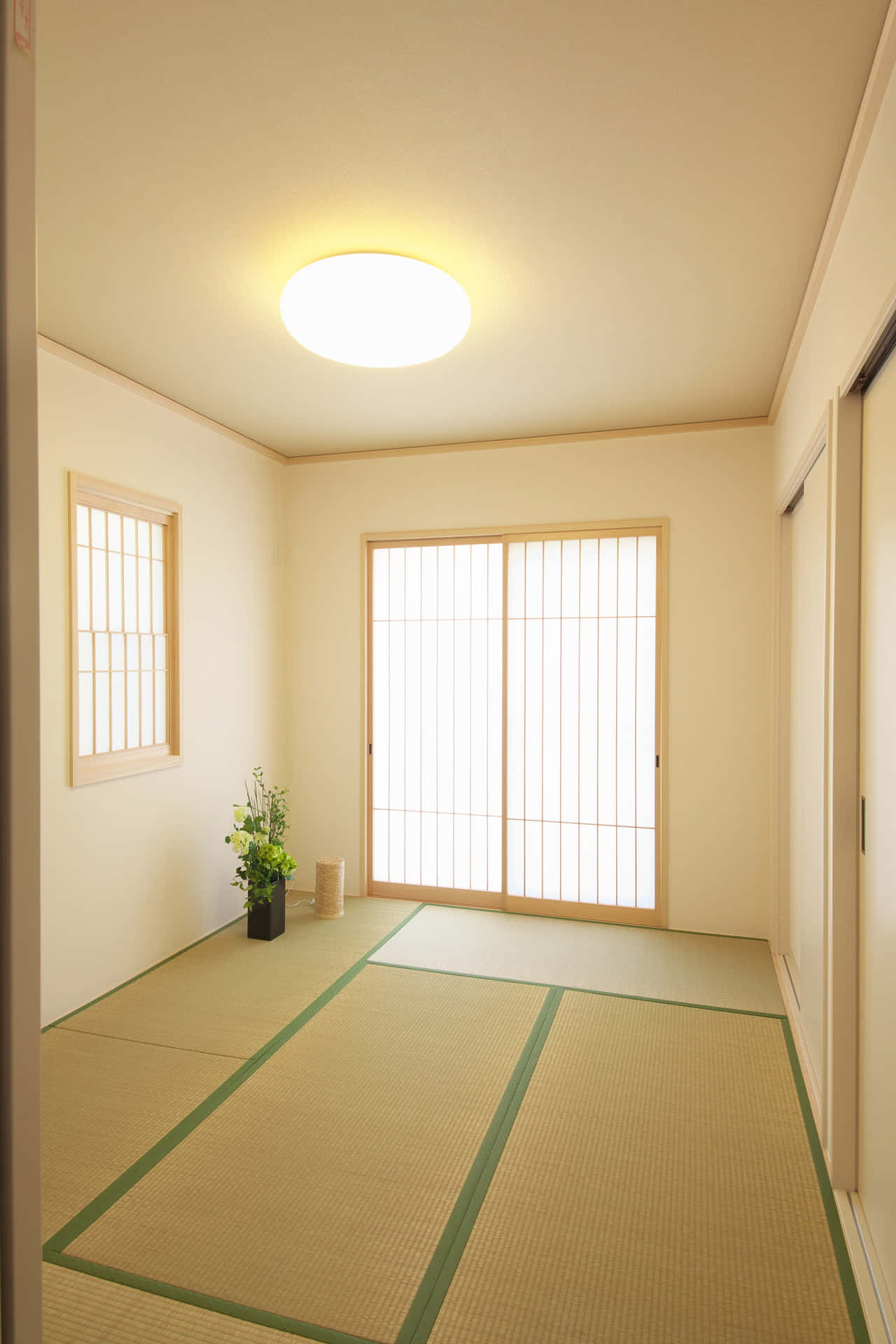 Tatami Empty Room Wallpaper
