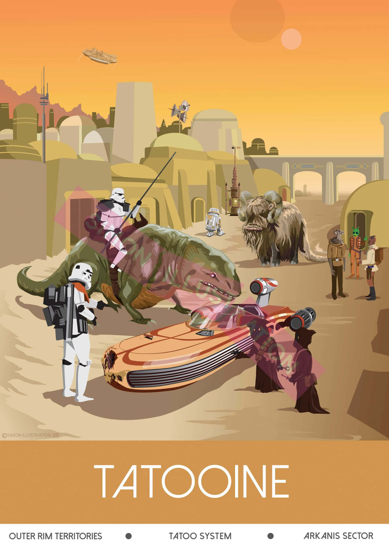 The Majestic Landscapes of Tatooine Wallpaper