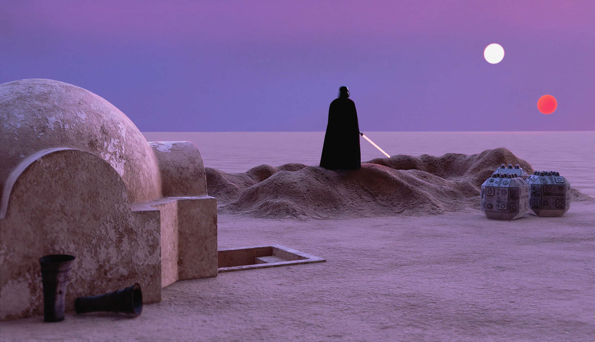 The Majestic Dune Sea of Tatooine Wallpaper