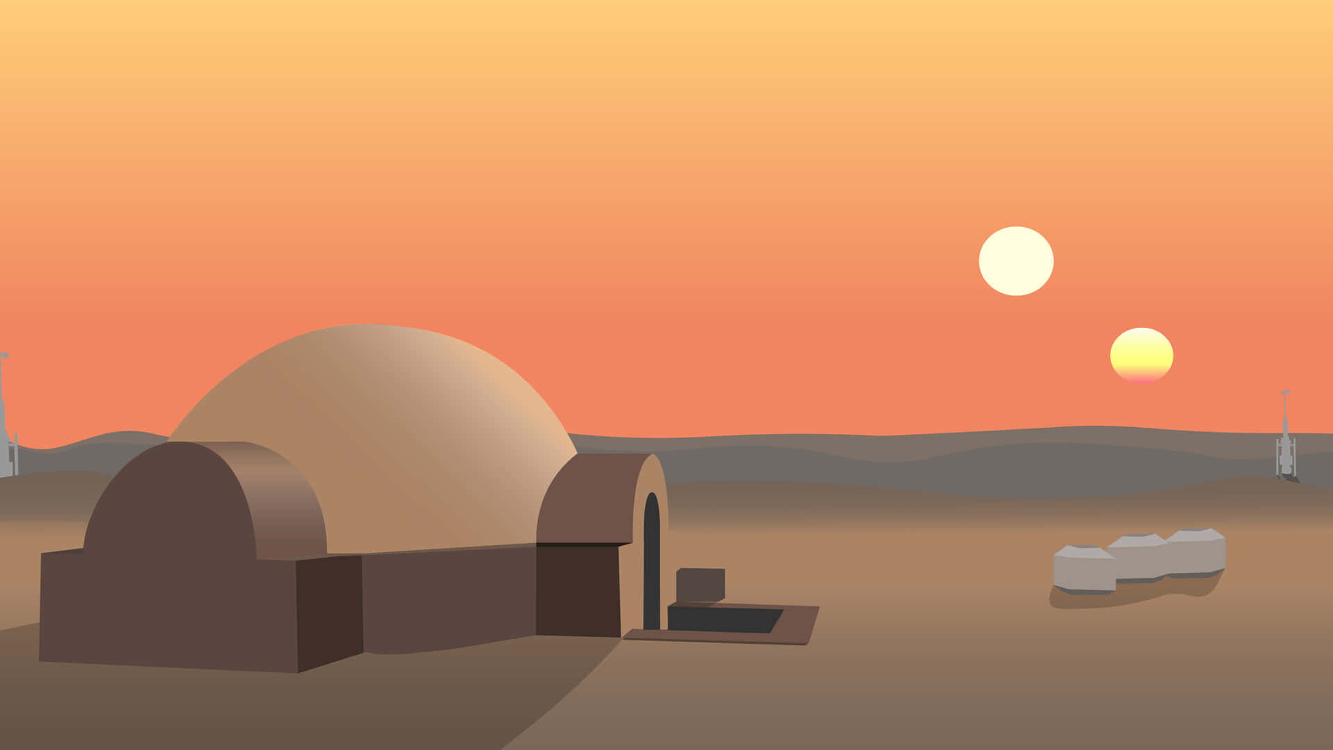 Lars Homestead Tatooine Background