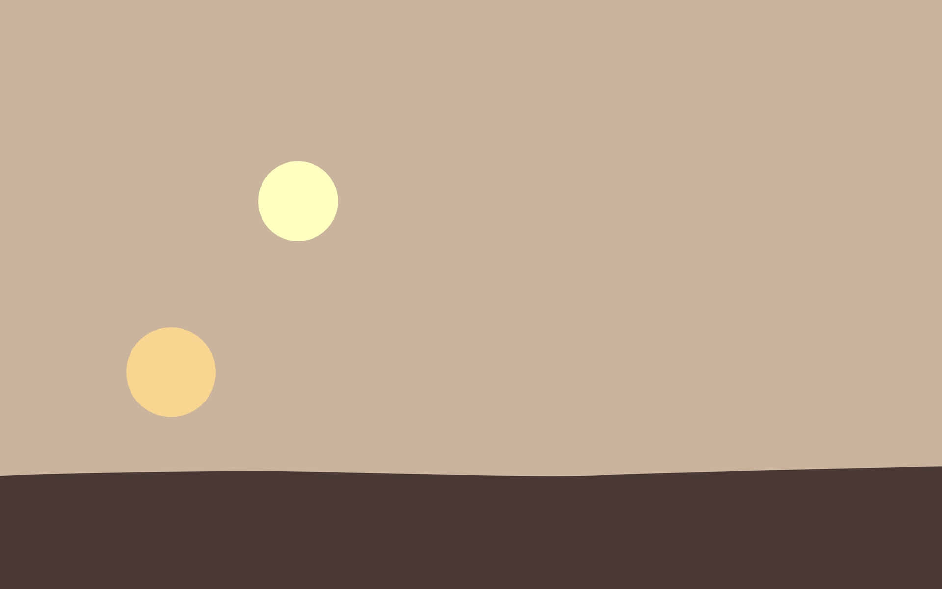 Enkelbakgrund Med Binärstjärnan Tatooine