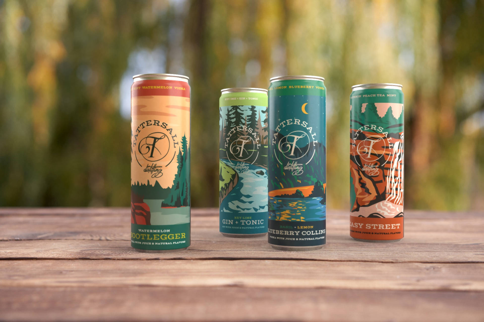 Tattersall Distilling Canned Cocktails Collection Wallpaper
