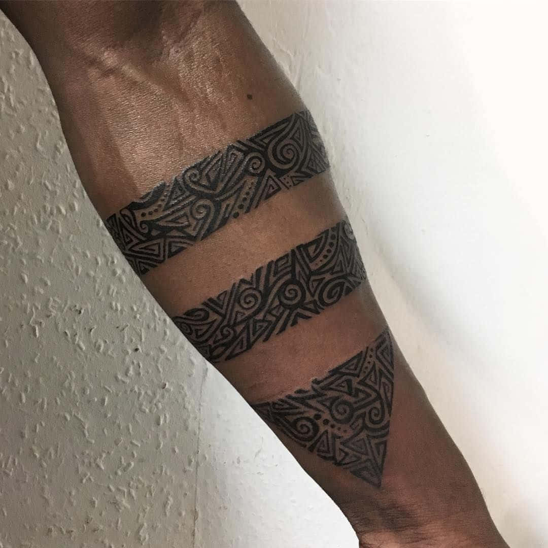Three Tribal Tattoo Arm Band Picture