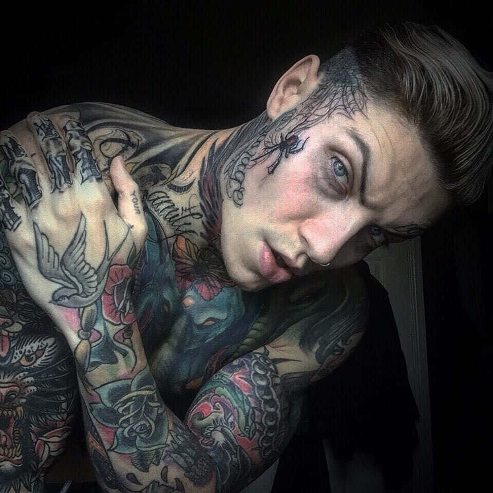 Tattooed Boy With Unique Design