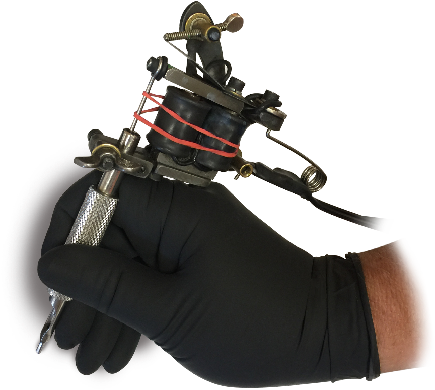 Tattoo Gunin Hand PNG