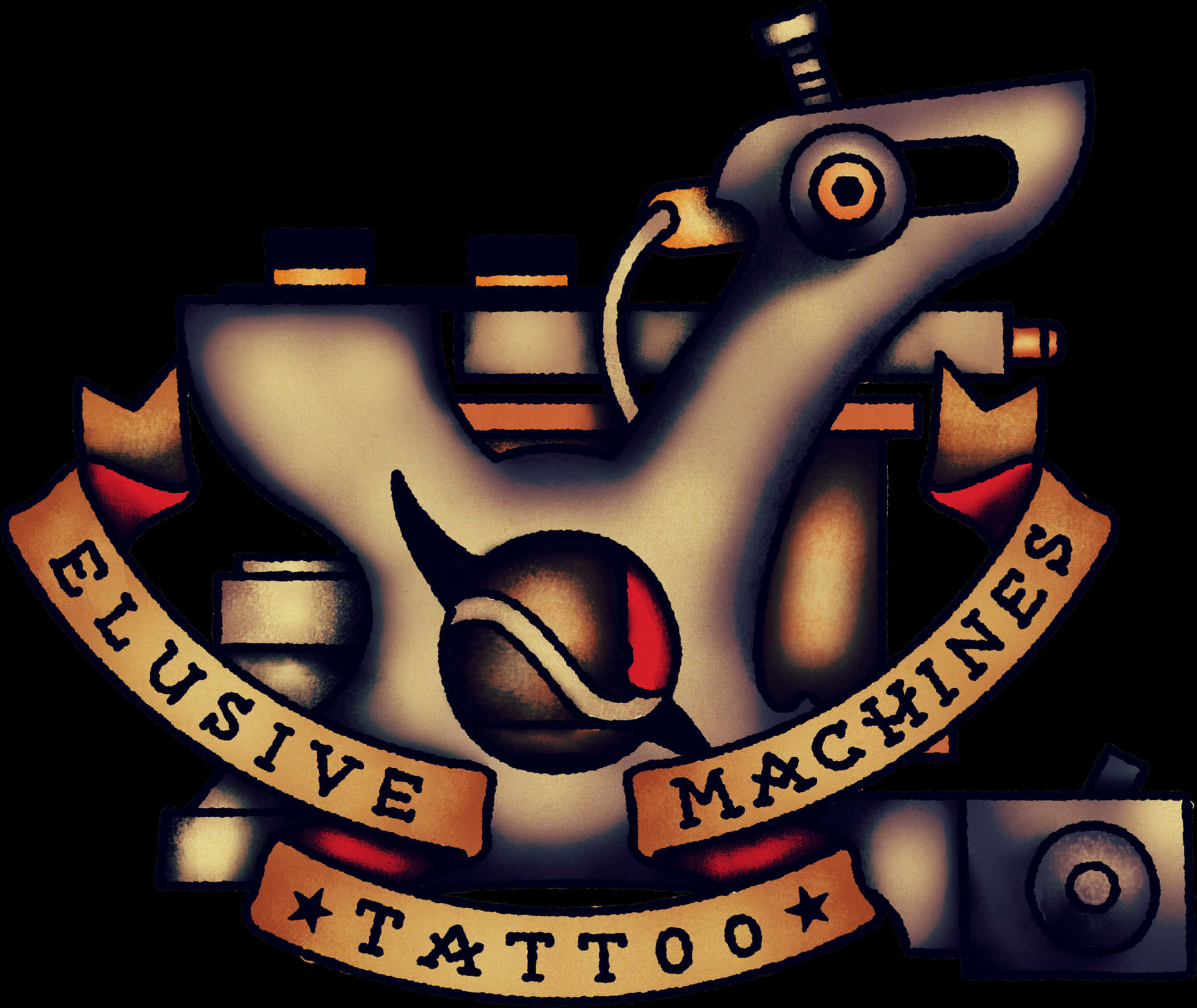 Tattoo Machine Emblem PNG