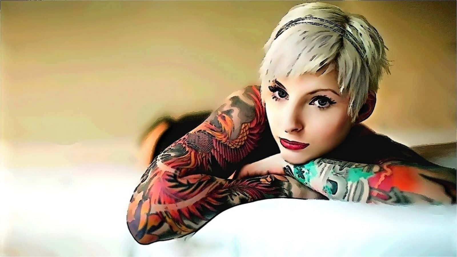 Låtfantasin Flöda Med En Unik Tatuering
