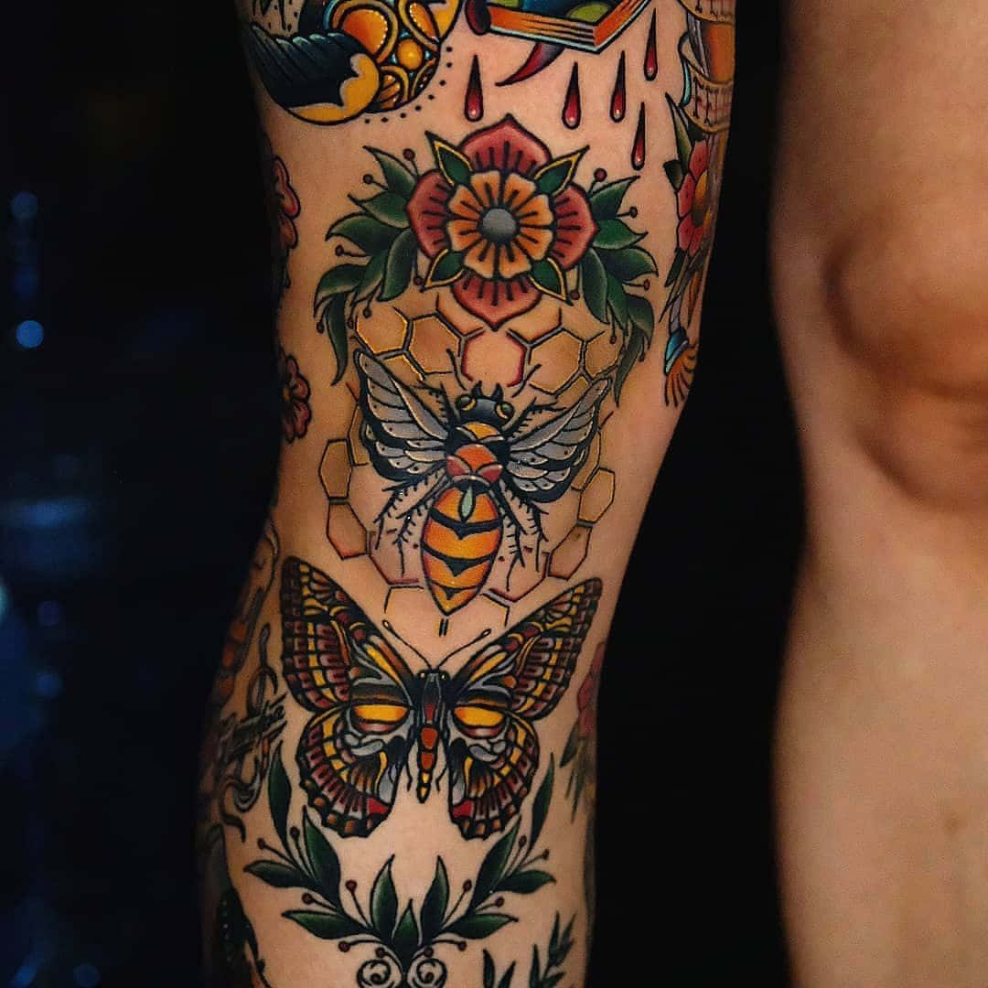 Tattoos Colorful Aesthetic On Arm Pictures