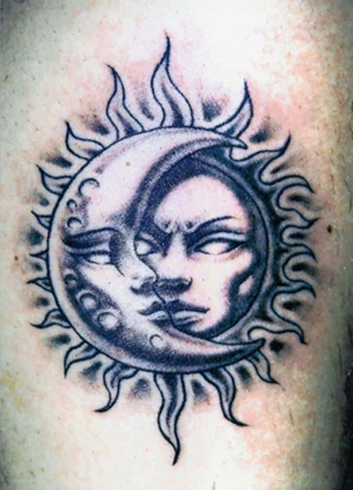 Imágenesestéticas De Tatuajes De Sol Y Luna